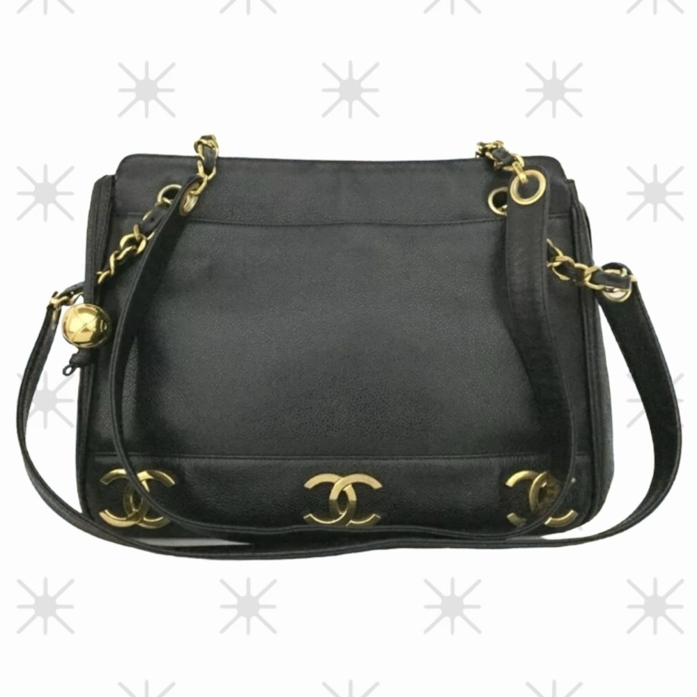 Chanel Triple CC Tote - Vintage 24k Gold-Plated Hardware